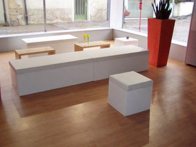 Brückentisch Tisch Sevilla, Bank Sevilla, Hocker Sevilla